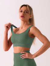 Seamless Sand Wash Distressed Sports Bra Sai Feel