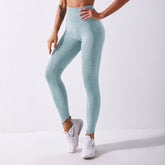 Seamless Wide Waistband Sports Leggings With Cellphone Pocket Sai Feel