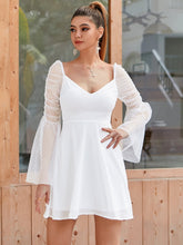 Sheer Bell Sleeve Swiss Dot Dress Sai Feel