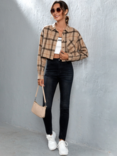 Short plaid drop shirt Sai Feel