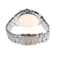 Waterproof Chronograph (Metallic Silver 4.5cm Dial)