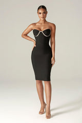 Silvia Bodycon dress (Black) Sai Feel