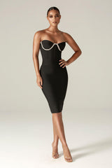 Silvia Bodycon dress (Black) Sai Feel