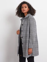 Single Breasted Houndstooth Coat Sai Feel