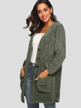 Single Breasted Pocket Teddy Coat Sai Feel