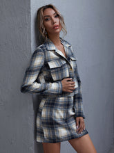 Singles Breasted Gingham Crop Blazer & Mini Skirt Sets Sai Feel