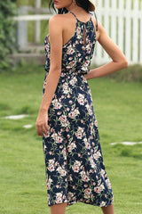 Sleeveless Mid-Calf Patchwork Pullover Women's Dress Sai Feel