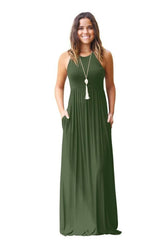 Sleeveless Pocket Maxi Dress Sai Feel