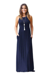 Sleeveless Pocket Maxi Dress Sai Feel