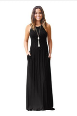 Sleeveless Pocket Maxi Dress Sai Feel