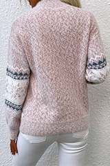 Snowflakes Basic Half A Turtleneck Tops Sai Feel