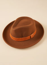 Solid Belt Decor Fedora Hat Sai Feel