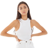 Solid Color Sleeveless Vest Crop T-shirt Tank Sai Feel