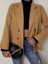 Solid Double Breasted Blazer Sai Feel