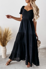 Solid Frenulum Backless Strapless Cake Skirt Dresses(3 colors) Sai Feel