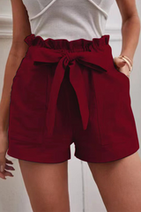 Solid Patchwork Straight Mid Waist Straight Solid Color Bottoms(14 colors) Sai Feel