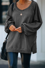 Solid Split Joint Backless O Neck Tops Sai Feel