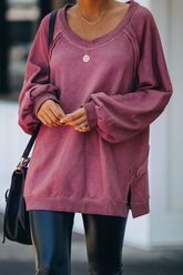 Solid Split Joint Backless O Neck Tops Sai Feel