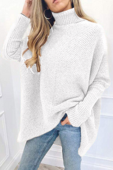 Solid Split Joint Basic Turtleneck Tops Sweater£¨7 colors£© Sai Feel