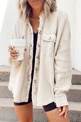 Solid Split Joint Buckle Mandarin Collar Tops(4 colors) Sai Feel