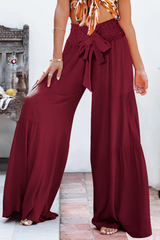 Solid Split Joint Loose Mid Waist Speaker Solid Color Bottoms(6 colors) Sai Feel