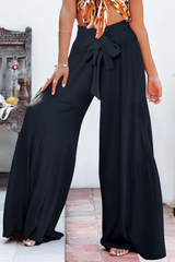 Solid Split Joint Loose Mid Waist Speaker Solid Color Bottoms(6 colors) Sai Feel