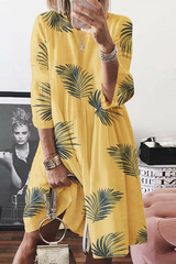 Solid Split Joint O Neck Cake Skirt Dresses(4 colors) Sai Feel