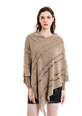 Solid Tassel Shawl Sai Feel