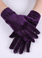 Solid Velvet Gloves Sai Feel