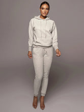 Solid Zip Up Hoodie&Sweatpants Sai Feel