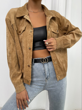 Solid color Lapel Buckle Jacket Sai Feel