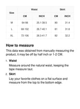 Spliced single breasted mid-length high waist skirt Sai Feel