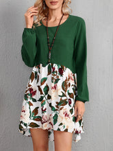 Splicing Color Block Dress Sai Feel