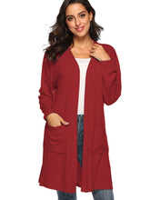 Split Hem Pocket Cardigan Sai Feel