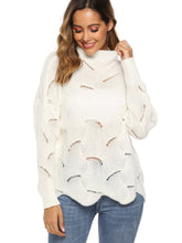 Stand Collar Cut Out Sweater Sai Feel