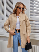 Stand-up collar Buckle Jacket Sai Feel