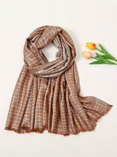 Stone pattern long scarf Sai Feel