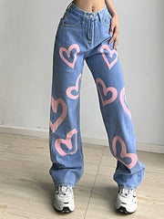 Straight Leg Jeans Hip Hop Casual Pants Sai Feel
