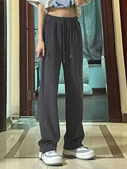 Straight Leg Slim Sports Trousers Sai Feel