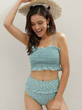 Strapless Halter Flounce Swimsuit Sai Feel