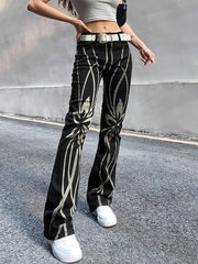 Street Contrast Color Casual Pull Up Pants Sai Feel