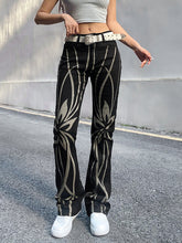 Street Contrast Color Casual Pull Up Pants Sai Feel