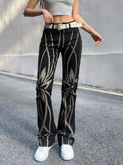 Street Contrast Color Casual Pull Up Pants Sai Feel