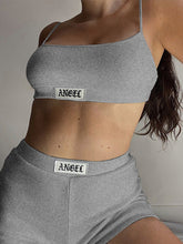 Suspender Top And Shorts Two-Piece Set Sai Feel