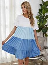 Sweet Color Block Dress Sai Feel