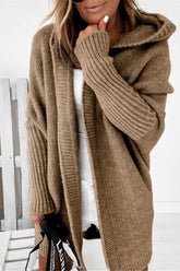 Temperament Commuter Bat-Shaped Hooded Sweater Sai Feel