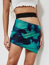 Tie Dye Irregular Hem Skirt Sai Feel