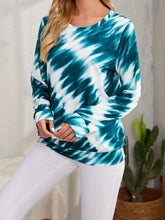 Tie Dye Print Long Sleeve Tee Sai Feel