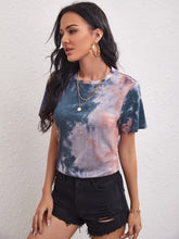 Tie Dye Round Neck Tee Sai Feel