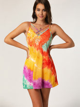 Tie-dye Printed Camisole Top Mini Dress Sai Feel